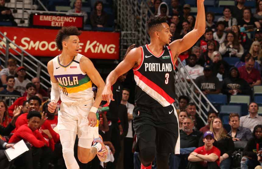 正在nba直播 鹈鹕vs开拓者