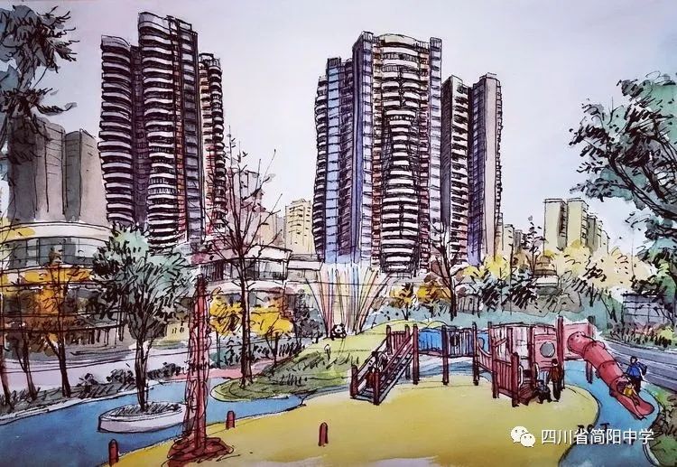 东来印象------未来的文化艺术中心 (未竣工,根据工地上的效果图而作