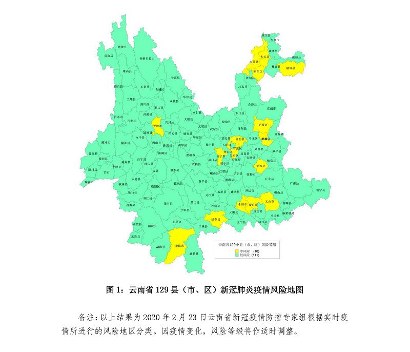 最新!玉溪九县(市,区)均为低风险地区