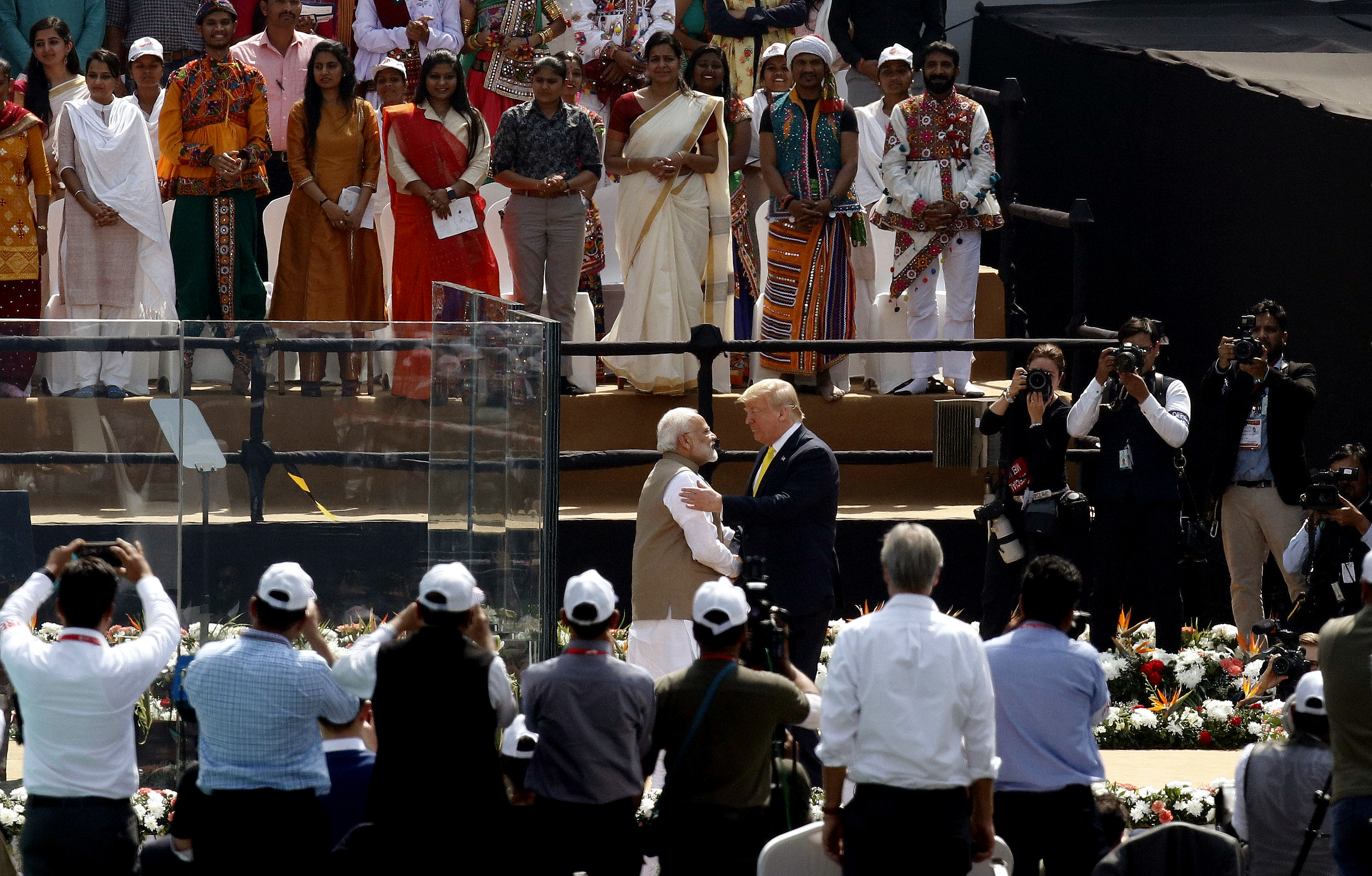 美国总统特朗普访问印度