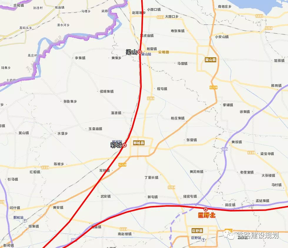 商(京九)场3台7线菏泽东站平面布置示意图▼菏泽东站位置示意图▼曹县