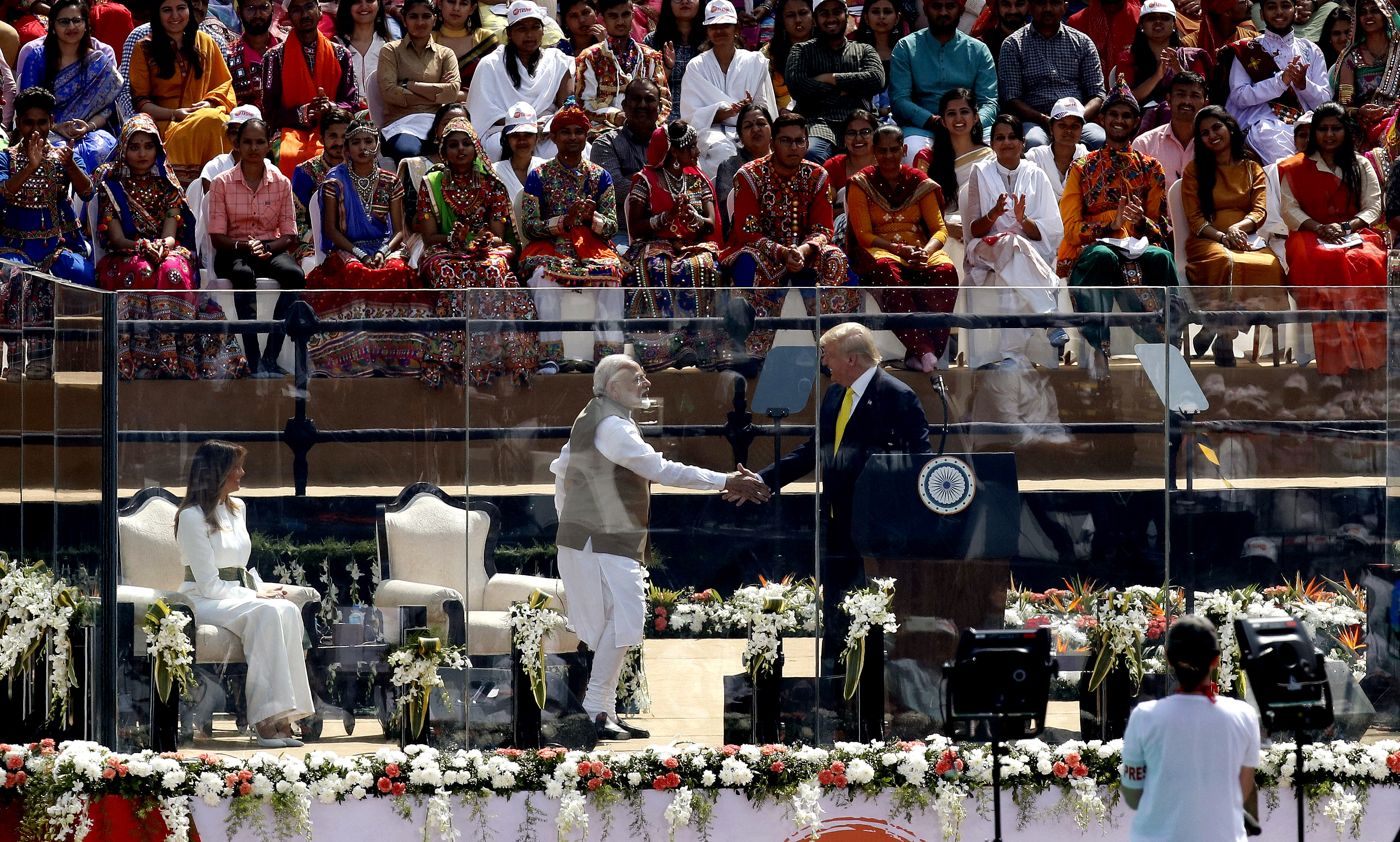 美国总统特朗普访问印度