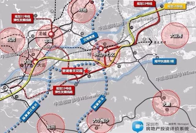 项目雄踞坪山大道首排,集聚交通,产业,民生和景观等功能为一体.