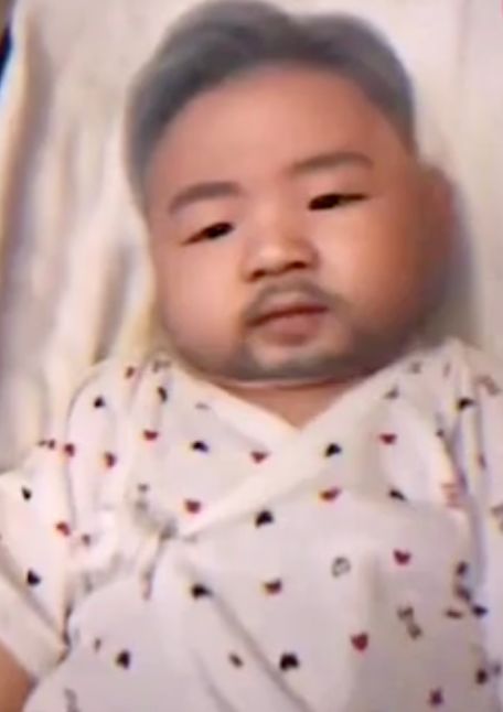 蔡少芬儿子过百日剃光头，网友：P上头发和张晋