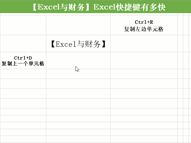 使用这个快捷键的时候只需要选中下一个单元格,然后按下ctrl d组合键