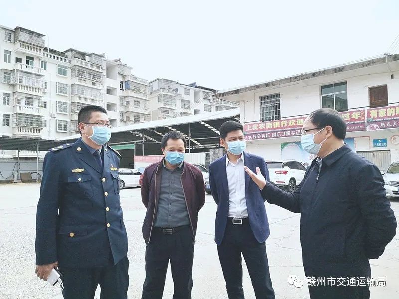 市公路局局长谢文才到上犹县调研疫情防控和复工复产工作