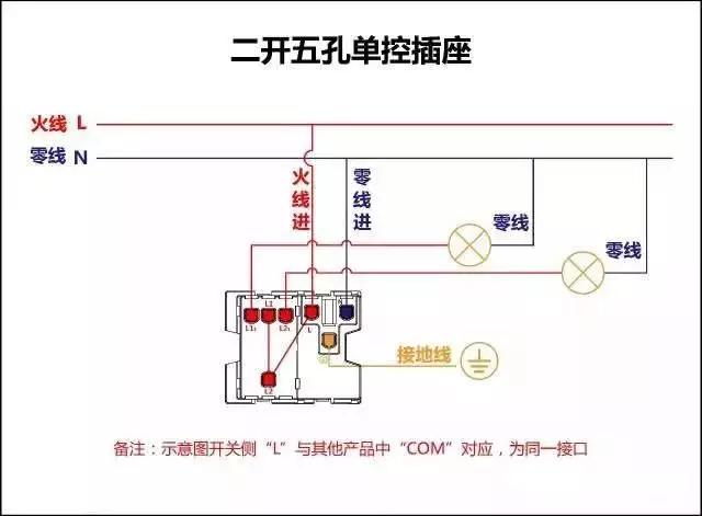 一开双控开关接线图