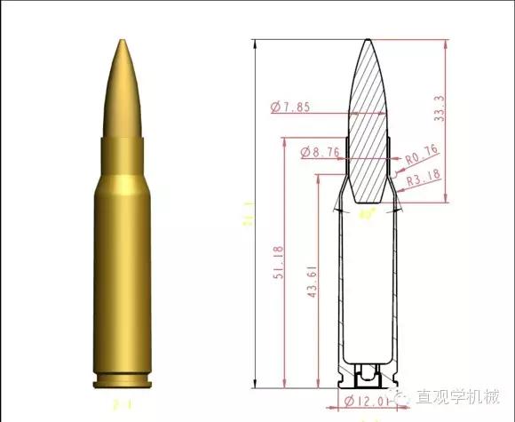 模具工永远不寂寞,几张子弹图纸,抽空车一个试试!