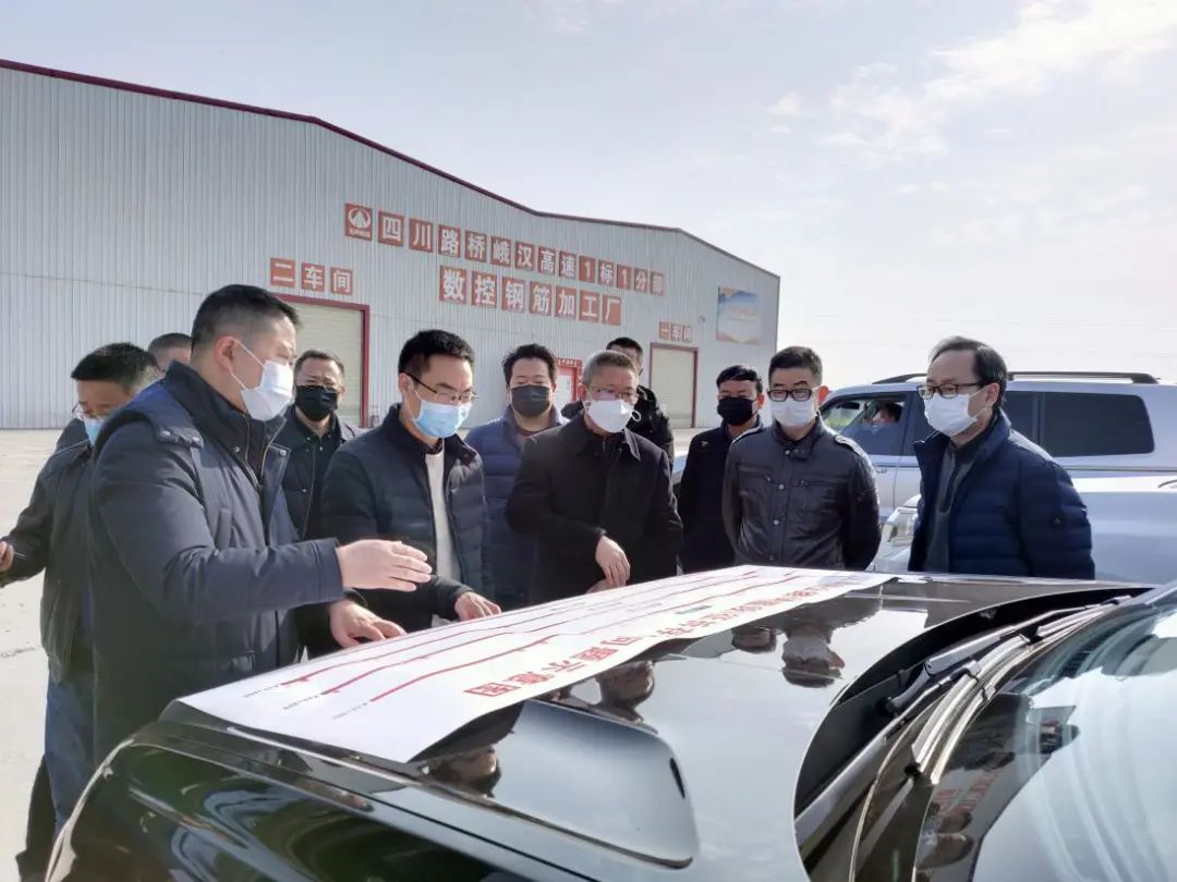 市交通运输局党组书记徐岳泉督查高速公路项目复工和疫情防控工作
