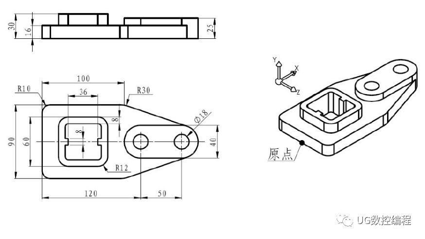 ug编程画图建模图纸分享,收藏后再也不用担心没有练习