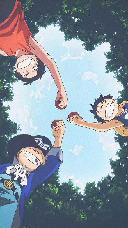 原创海贼王小孩子壁纸asl三兄弟成永远的经典小草帽团开家长会