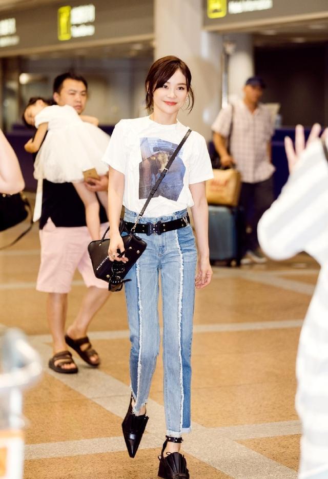 原创袁姗姗很会穿牛仔裤这么选择和搭配显瘦又洋气30岁女人学着点