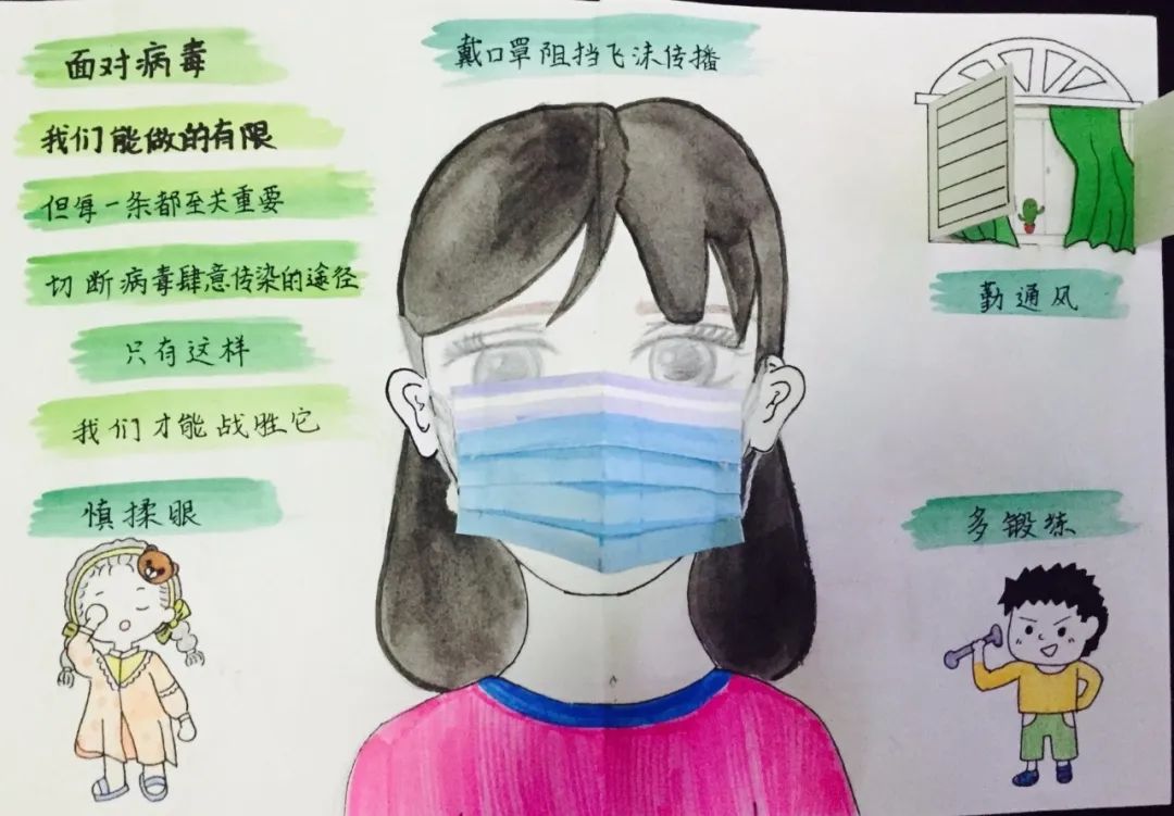 立体绘本:《和您一起抗击疫情》——淄博高新区实验中学"携手文明