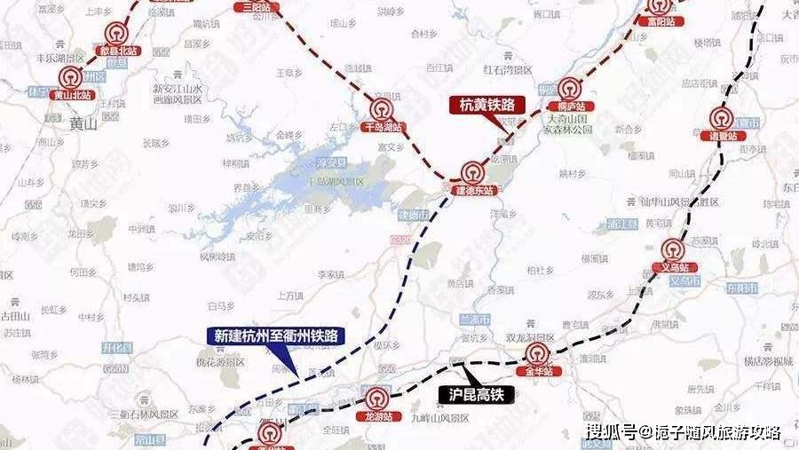 杭衢高速铁路主线全长130千米,全线共设建德,建德南,龙游北,衢江