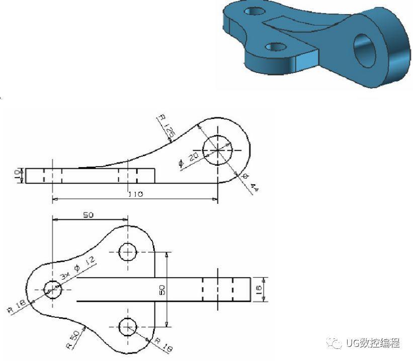 ug编程画图建模图纸分享,收藏后再也不用担心没有练习