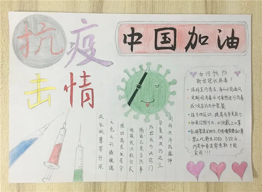 【基层动态】仙城中学团委举办"抗击疫情,从我做起"主题手抄报活动