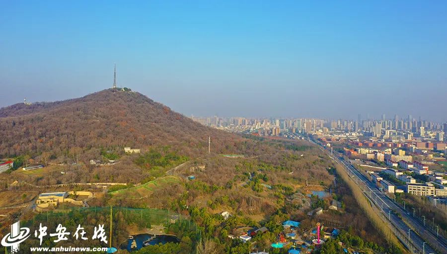 2月22日16:51,大蜀山脚下的合肥野生动物园,望江路上少见车辆