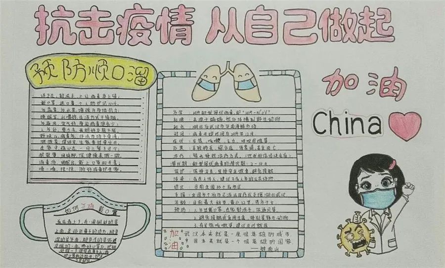 【基层动态】仙城中学团委举办"抗击疫情,从我做起"主题手抄报活动