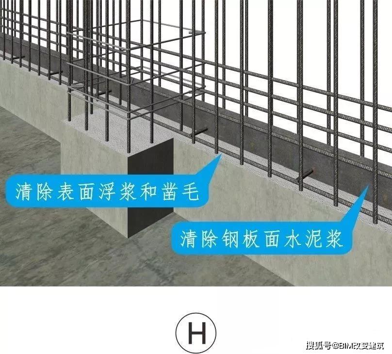 bim3d做法技术交底水平施工缝止水钢板安装做法施工工艺