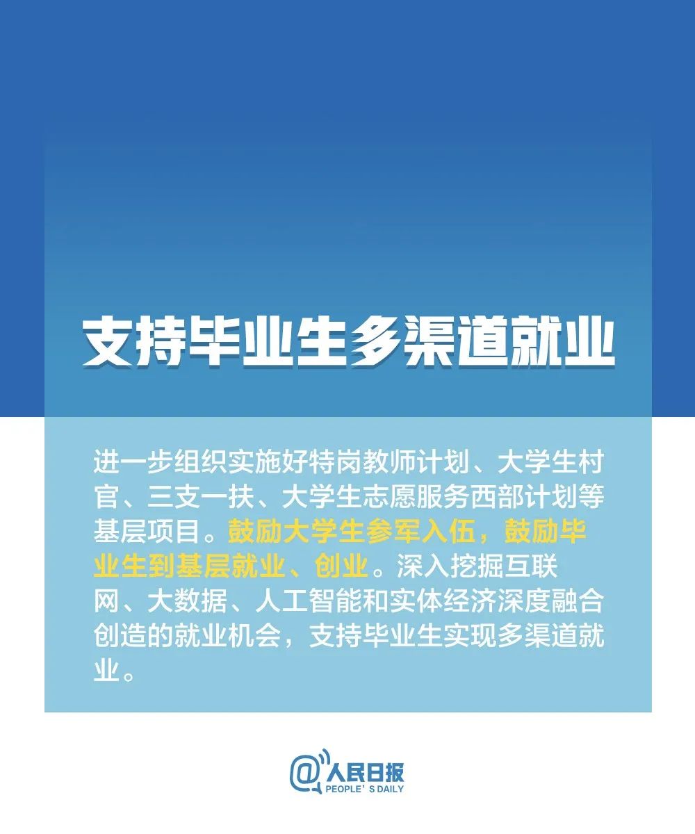 高校毕业生，最新就业政策来了！