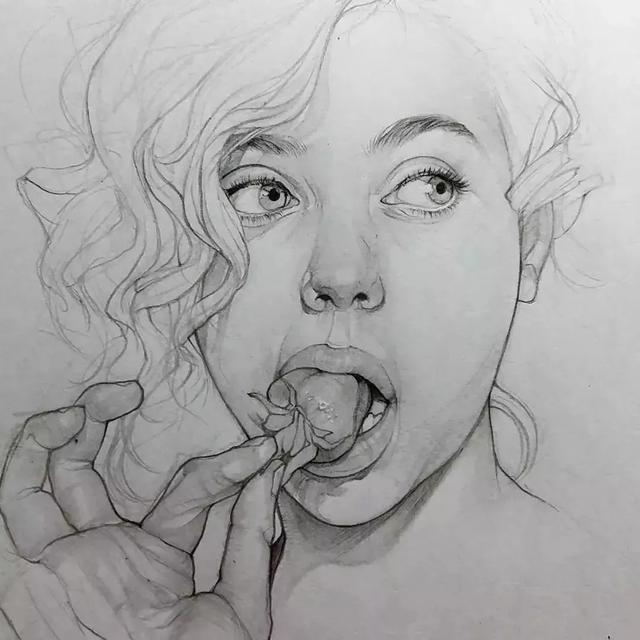 都说素描画不好,看看这位95后高颜值小姐姐,教科书级别作品