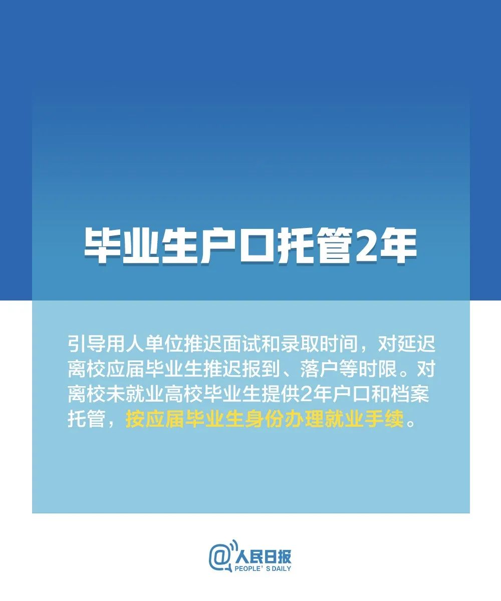 高校毕业生，最新就业政策来了！