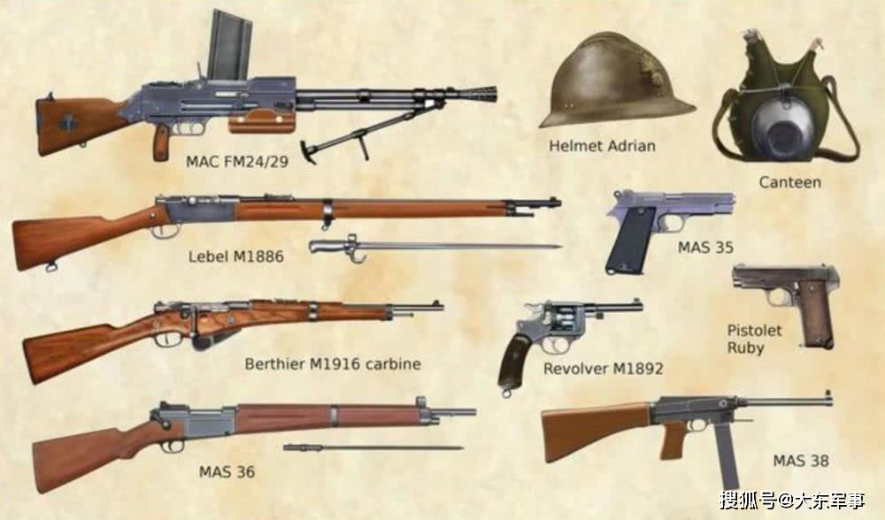 原创二战法国制式枪械盘点先进装备领先欧洲为何还是打不过德国