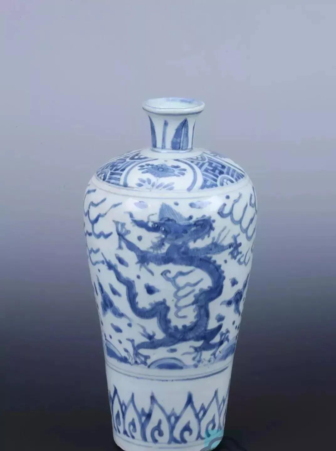 【明万历】青花双凤纹梅瓶