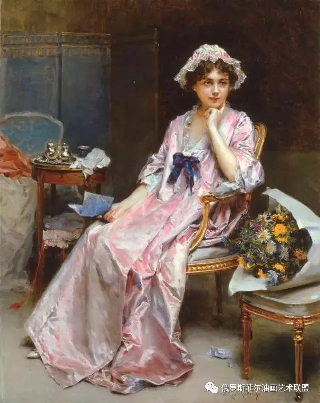 西班牙大师油画中的贵族女郎题材油画作品欣赏