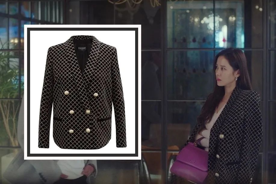 celine 格纹西装外套