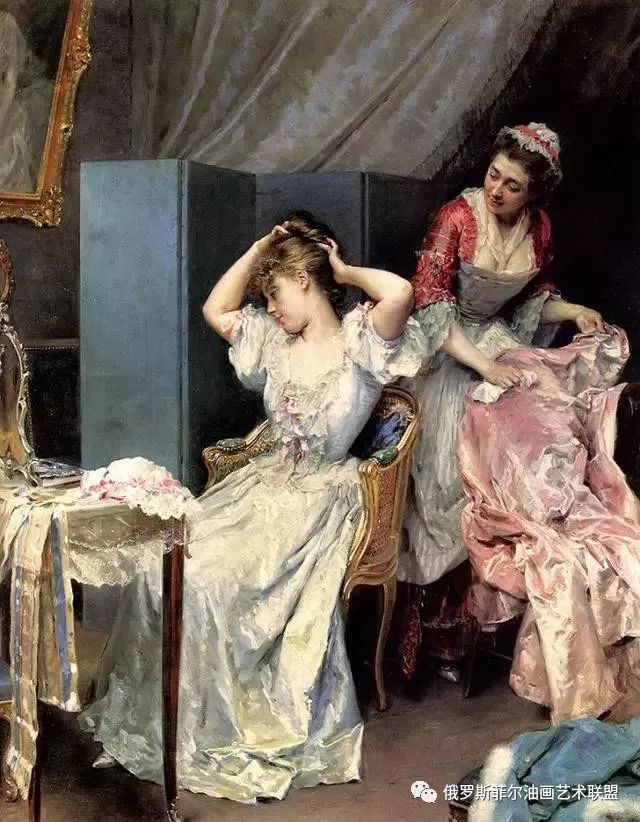西班牙大师油画中的贵族女郎题材油画作品欣赏