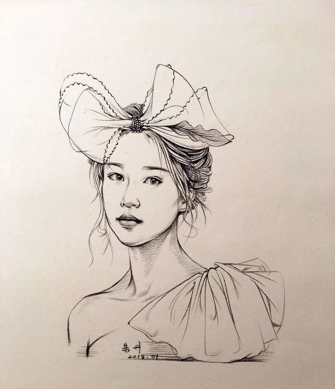 呦 经典欣赏,央美院长线性素描 大师素描  2018