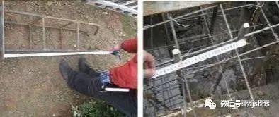 混凝土浇筑到大概总方数的3/5 时,放置固定杆件的地笼,一定要注意把