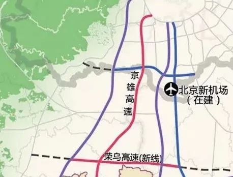 京雄高速公路是《河北雄安新区规划纲要》确定的构建"四纵三横"区域