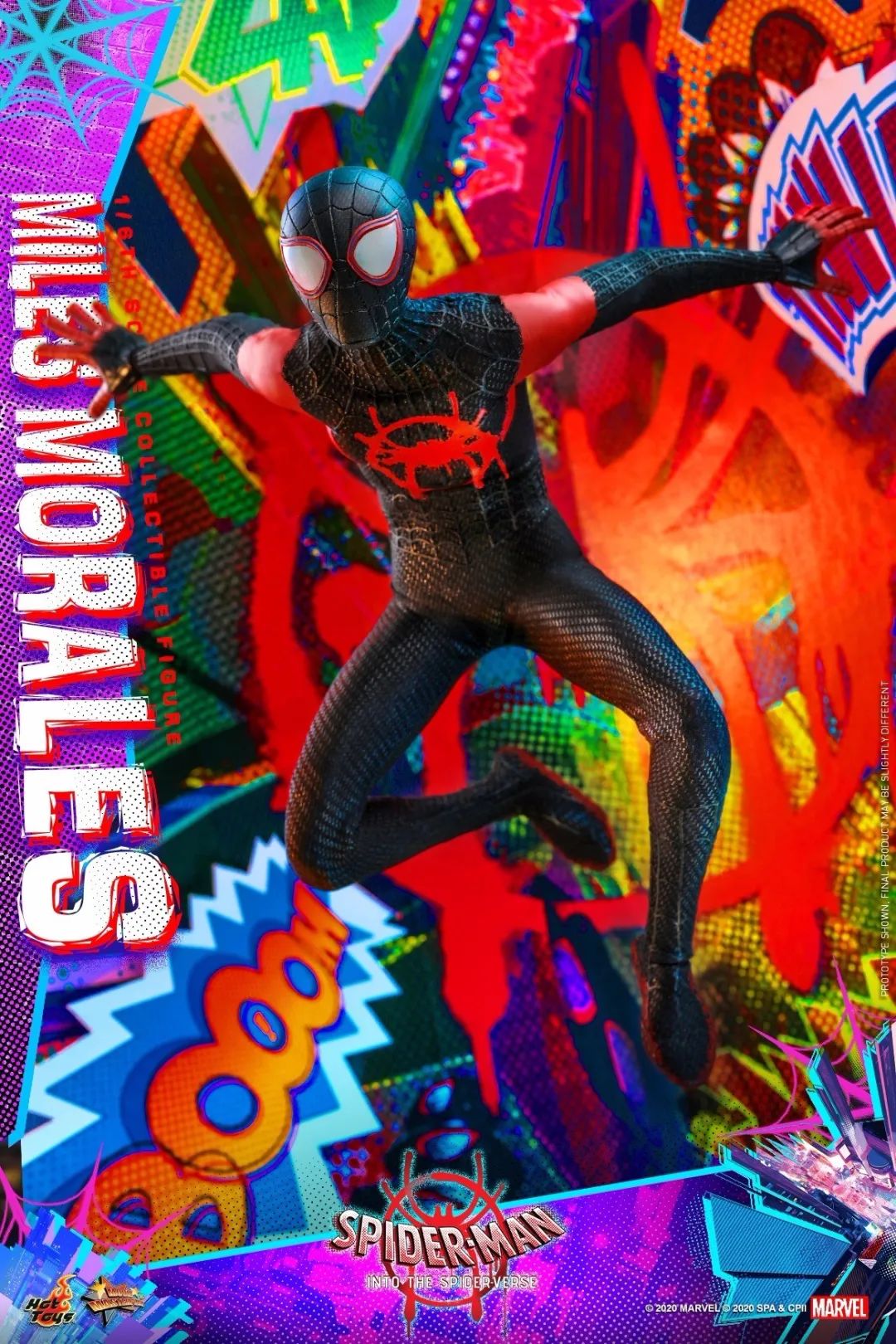 新品预定 hot toys ht 1/6 mms567《蜘蛛侠:平行宇宙》蜘蛛侠- 迈尔斯
