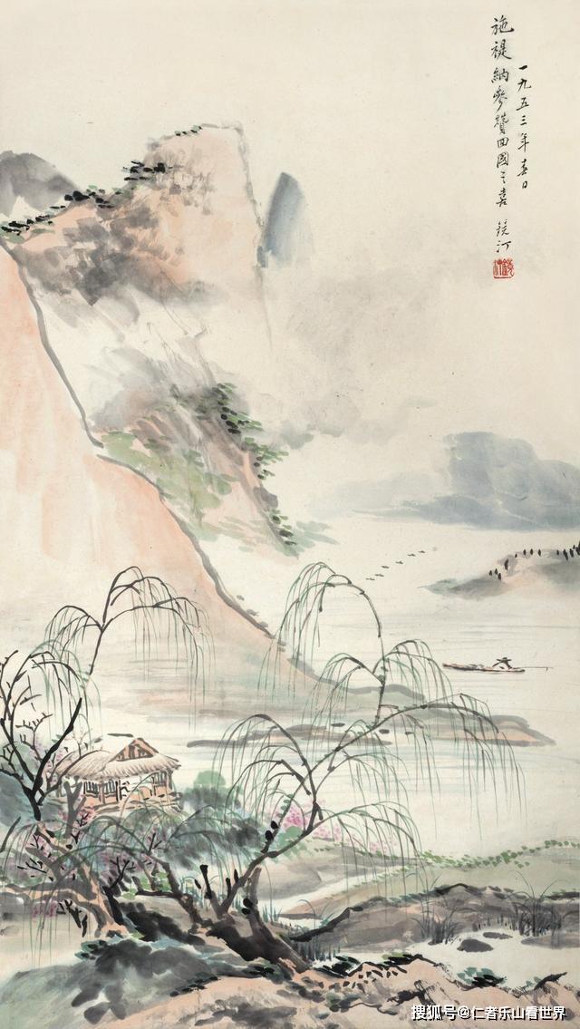 著名山水大家启功的老师吴镜汀经典作品欣赏