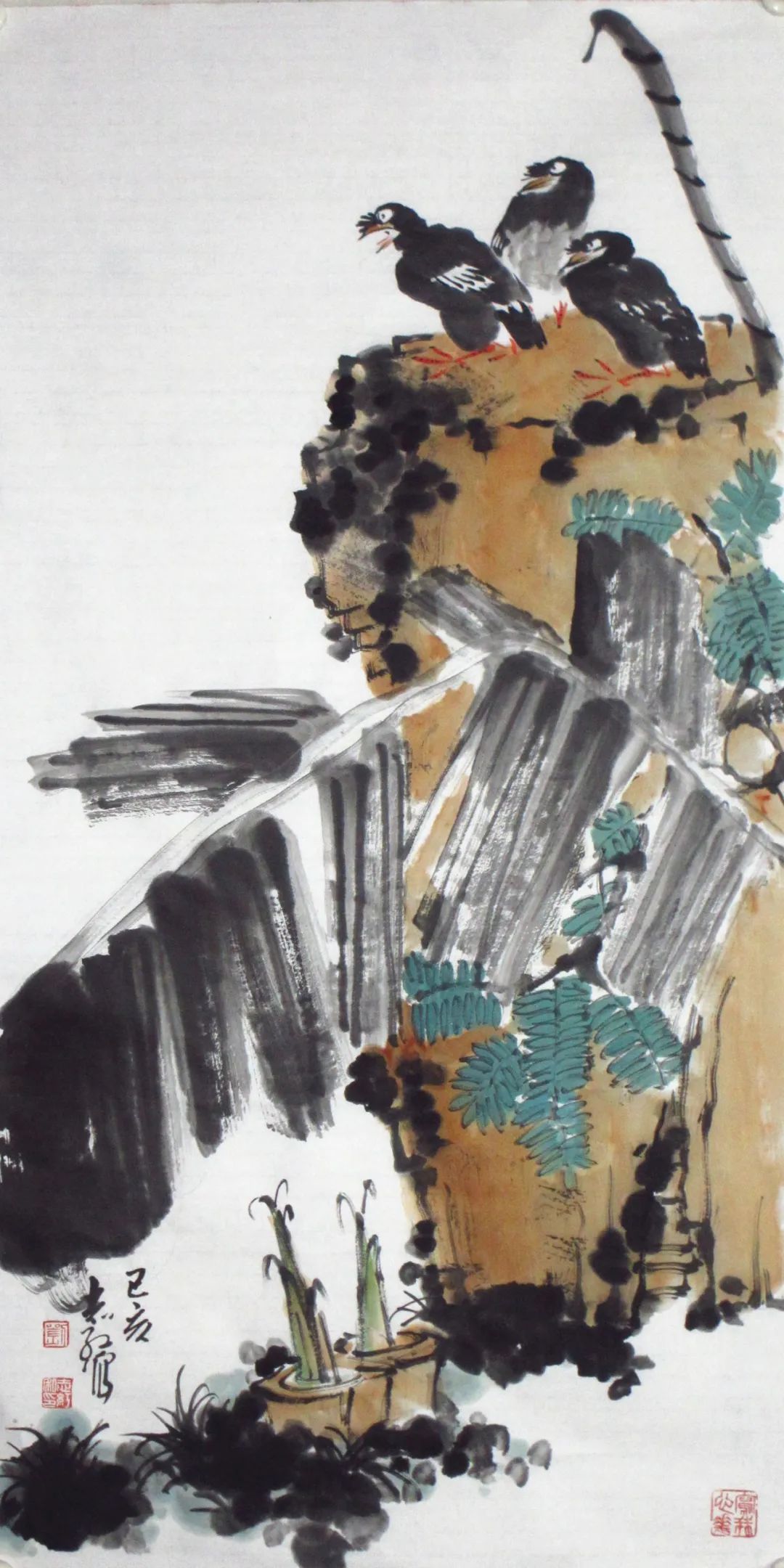 刘志红—花韵催鸟语 笔意起清风_花鸟画