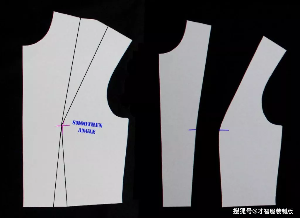 服装制版六种基本的转省方法和实例分享