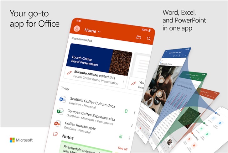 微软全新OfficeApp已适配安卓双屏手机