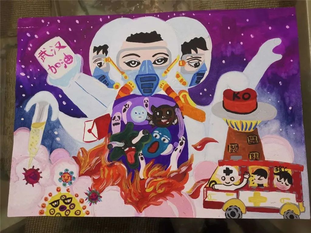 "众志成城,同心抗疫"——十八中学子助力战疫之绘画作品展(二)
