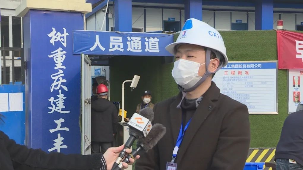 资中县人民医院综合大楼建设项目有序复工预计年底建成