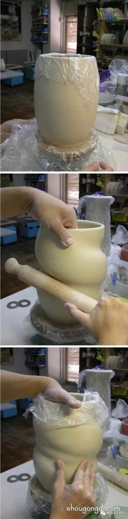 秘陶艺中国龙制作过程中国龙陶器diy步骤图