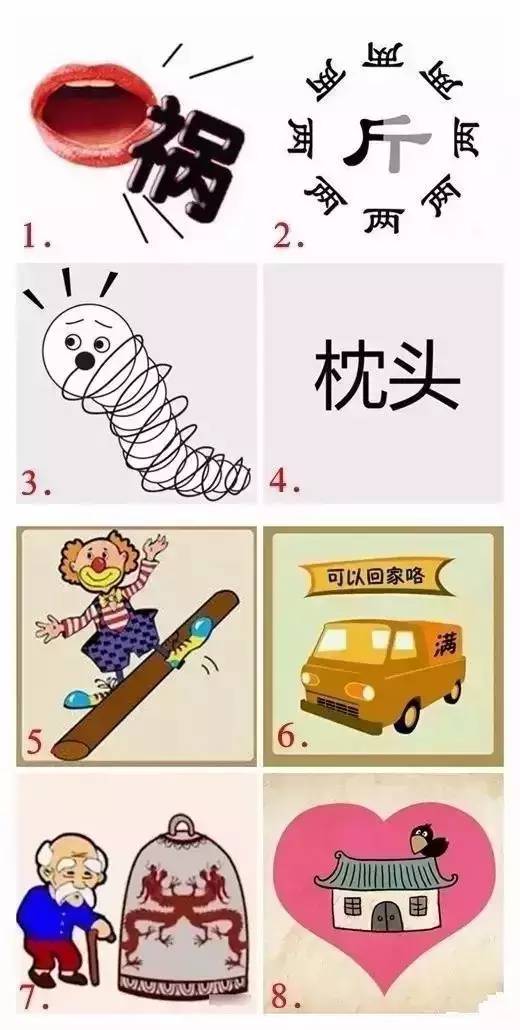 一张图猜8个成语!你能全猜对吗?好玩又健脑