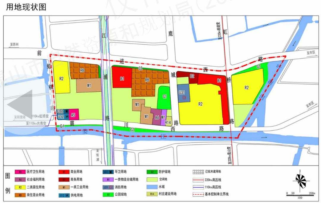 从用地现状图与规划图对比来看,一类工业用地全部取消,改成了二类