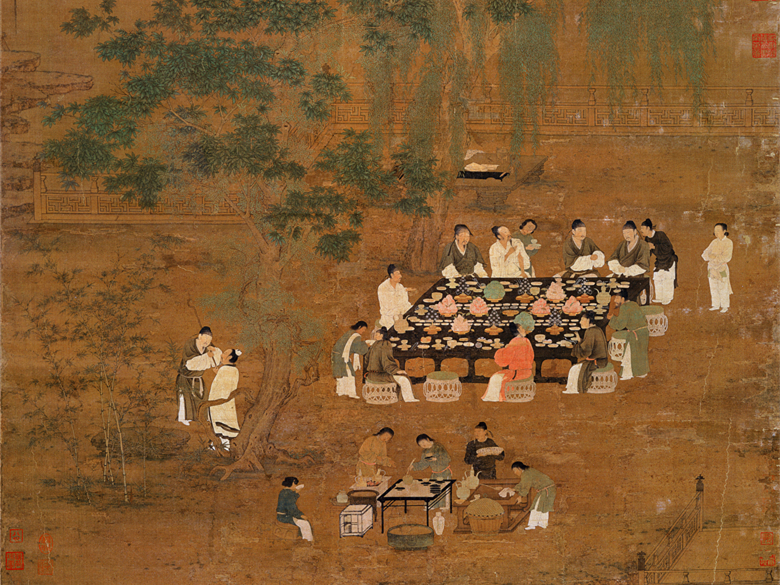 宋徽宗的这幅人物画,放大看妙极了,当皇帝确实太屈才!