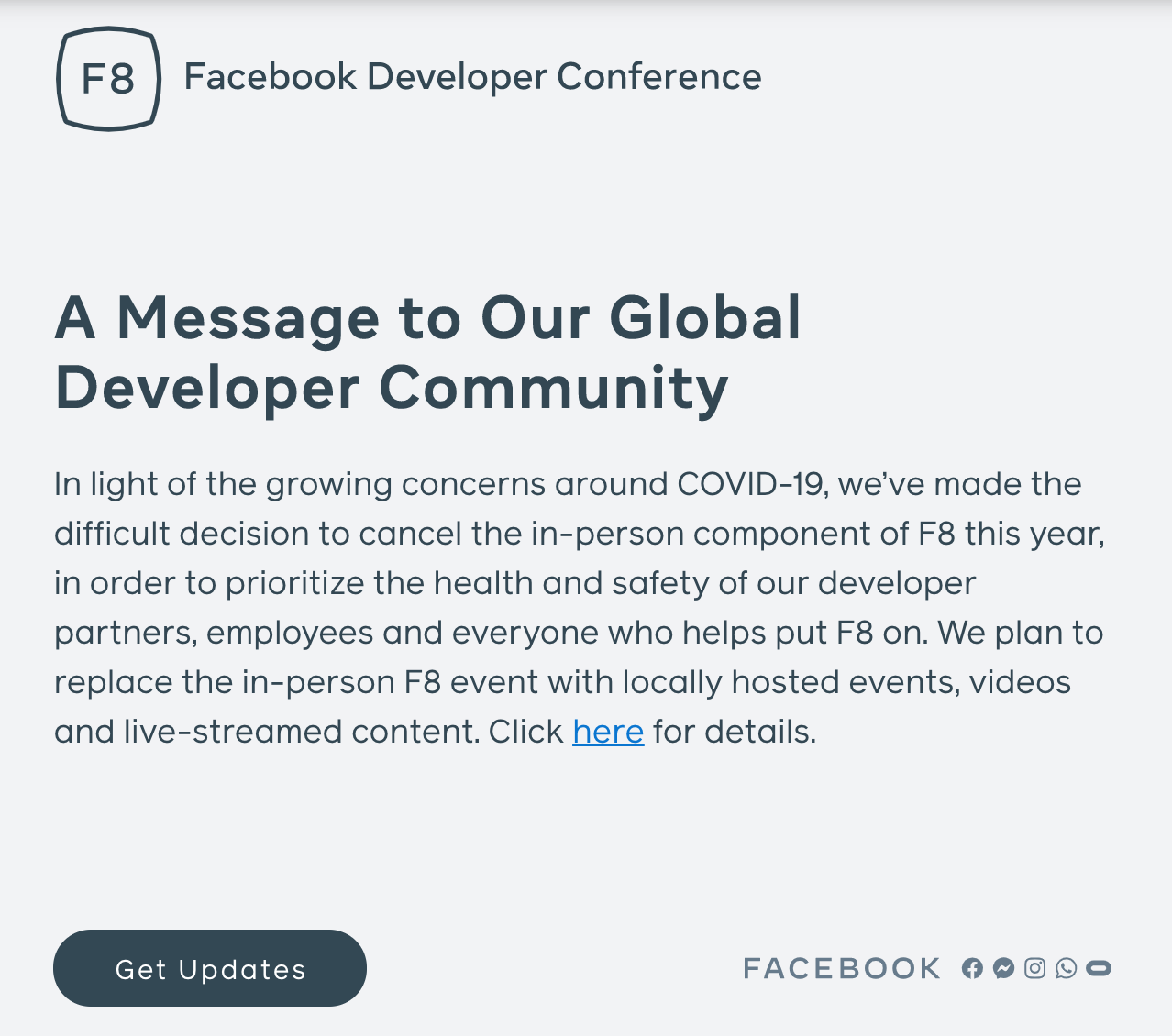 Facebook 因疫情擴散取消了 5 月的 F8 開發者大會，那麼 WWDC 呢？ 遊戲 第1張