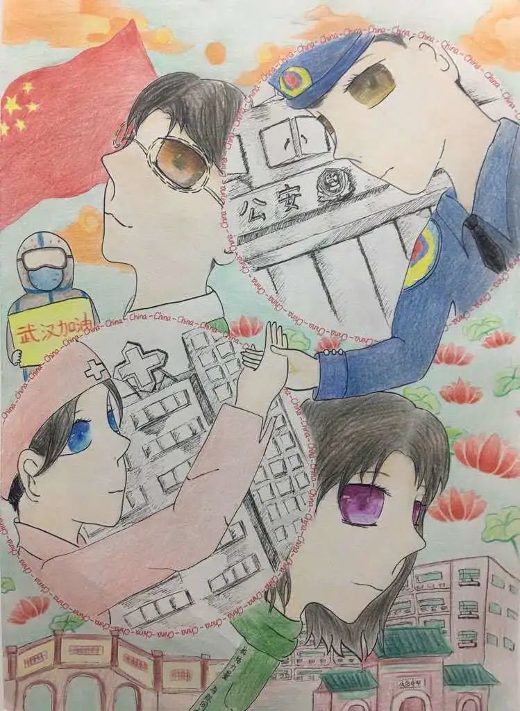 初一1班 王紫嫣 绘画作品