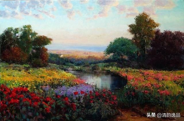 美国油画家埃里克·瓦列斯(eric wallis)的风景画