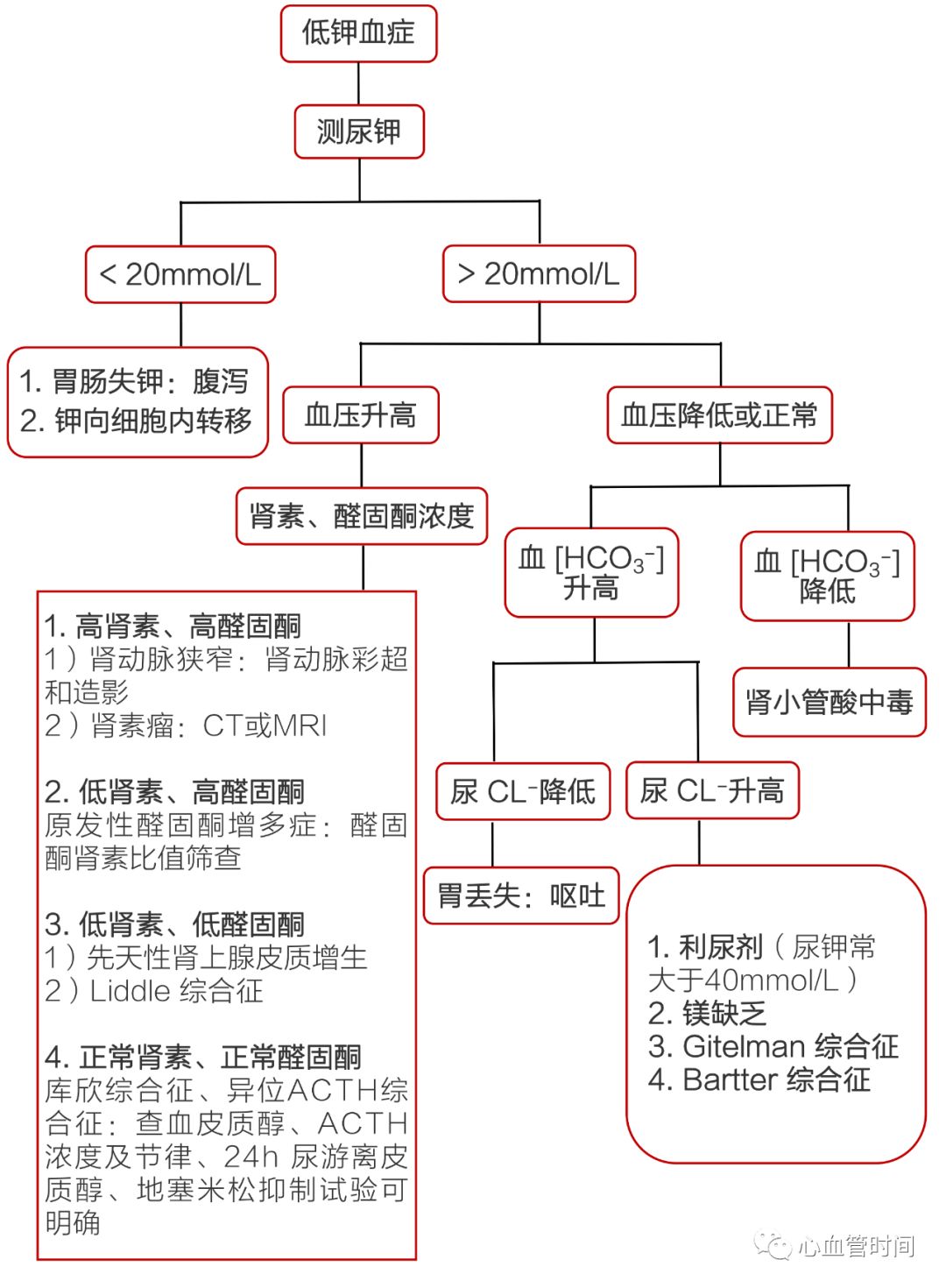 一图牢记低钾血症的诊与治