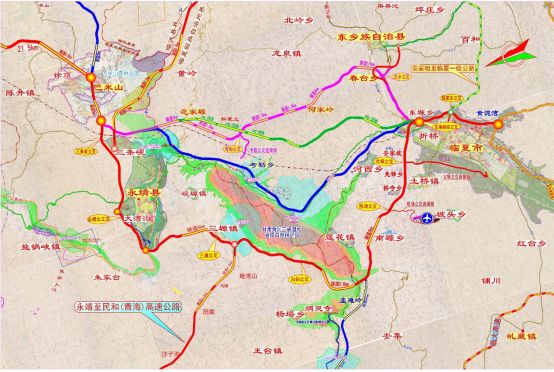 在争取实施兰合铁路,临夏机场,临大高速,临洮(安家咀)至临夏一级公路